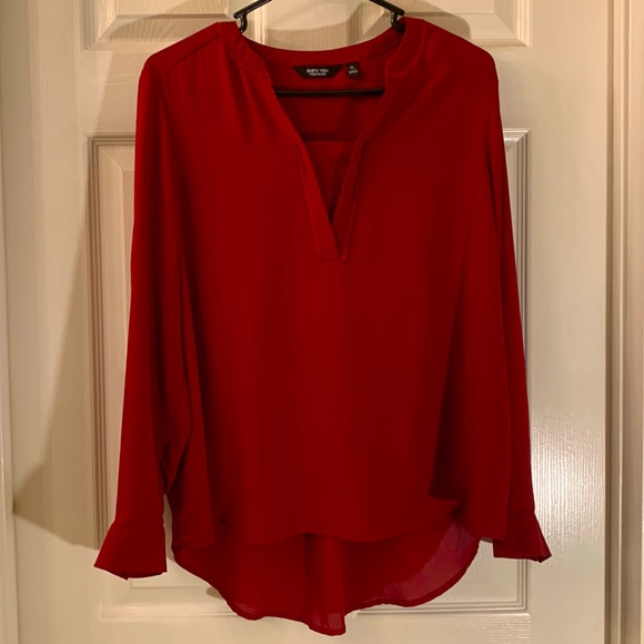 SIMPLY VERA VERA WANG Red Blouse - Picture 2 of 11